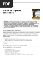 La b c de La Pleine Conscience