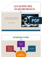 Evaluacion Del Riesgo Cardiovascular Peoperatorio en Cirugia No Cardiaca.