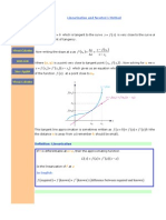 Y MX B: Linearization and Newton's Method