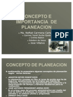 Presentacion Concepto e Importancia de La Planeacion Fundamentos de Gestion Empresarial