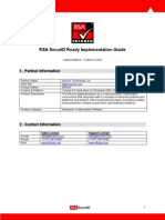 Rsa Securid Ready Implementation Guide: 1. Partner Information