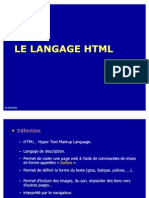 Le Langage HTML+Formulaires