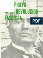 El Espíritu de La Revolución Fascista. Facsímil