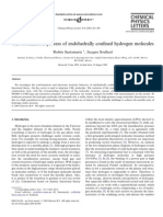 The Atomization Process of Endohedrally Confined Hydrogen Molecules