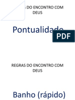 Regras Do Encontro Com Deus