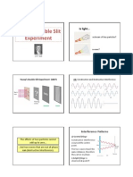 Young's Double Slit Experiment (Handout)