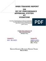 Perforamnce Appaisal Process at Vodafone (HR)