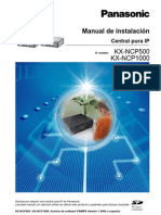 Manual de Instalacion Centrales Panasonic NCP500 NCP1000