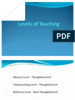 Levels of Teaching