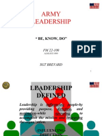 Army Leadership (Be, Know, Do)