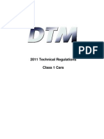 2011 DTM Technical Regulations