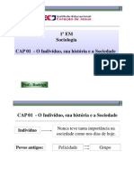 Aula - Cap - 01 - O Indivíduo, Sua História e A Sociedade