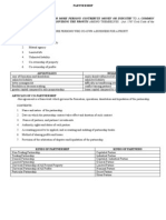 Partnership Formation Lecture Notes