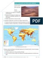 8ºano - FICHA 1 - Distribuição e Evolução Da População Mundial