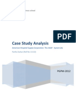 American Hospital Supply Corporation Case Study-Partha