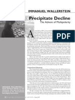 Immanuel Wallerstein Precipitate Decline