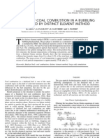 Simulation of Coal Combustion in A Bubbling Fluidized Bed by Distinct Element Method