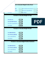 Formula To Calculate Weight On Bar Stock: Enter Steel Bar Diameter