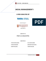 Risk Analysis of TATA Steel