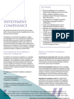 Diploma Investment Compliance: Key Features