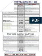 GCSE Timetable 2012 SUMMER (Final)