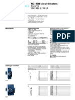 C Curve IEC 947.2: 36 Ka: NG125H Circuit-Breakers
