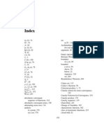 Advanced Calculus Index