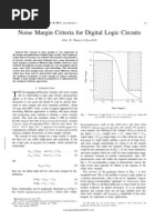 Noise Margin Criteria For Digital Logic Circuits: Ieee Transactions On Education, Vol. 30, No. 4, Novemlitlt Ly3