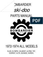 72 73 74 Ski Do Parts