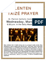 Lenten Taize Prayer 2012