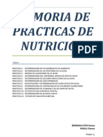 Memoria de Nutricion