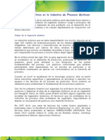 El Ingeniero Químico en La Industria de Procesos Químicos