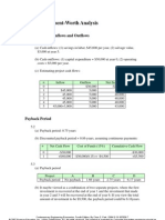 Chapter 5 Present-Worth Analysis: Identifying Cash Inflows and Outflows