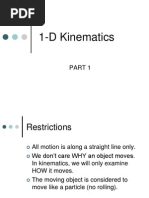 1-D Kinematics B