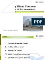 Ready Mixed Concrete: Quality Control Management