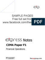 Cima f1 2012 Notes