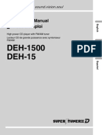 DEH-1500 DEH-15: Operation Manual Mode Demploi