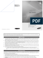 Samsung LED TV UE32CPWXXU User Manual