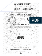 Marre, Aristide. 1909. Vocabulaire Des Mots D'origine Européenne Présentement Usités Dans La Langue Malgache.