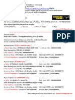 Payment Options Bank Details 