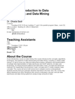 Course Outline CSC 588 Data Warehousing and Data Mining1