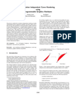 Resolution Independent Curve Rendering Using Programmable Graphics Hardware