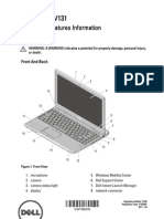 Dell Vostro V131: Setup and Features Information