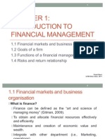 Chapter 1 - Intro To Financial Management