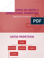 Datos, Tipos de Datos y Operaciones Primitivas