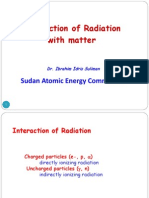 Interaction of Radiation