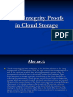 Data Integrity Proofs in Cloud Storage