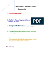 Persuasive Writing Outline and Rubric