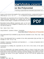 Factor The Polynomial