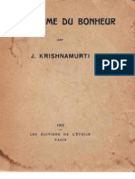 Le Royaume Du Bonheur, Par J. Krishnamurti